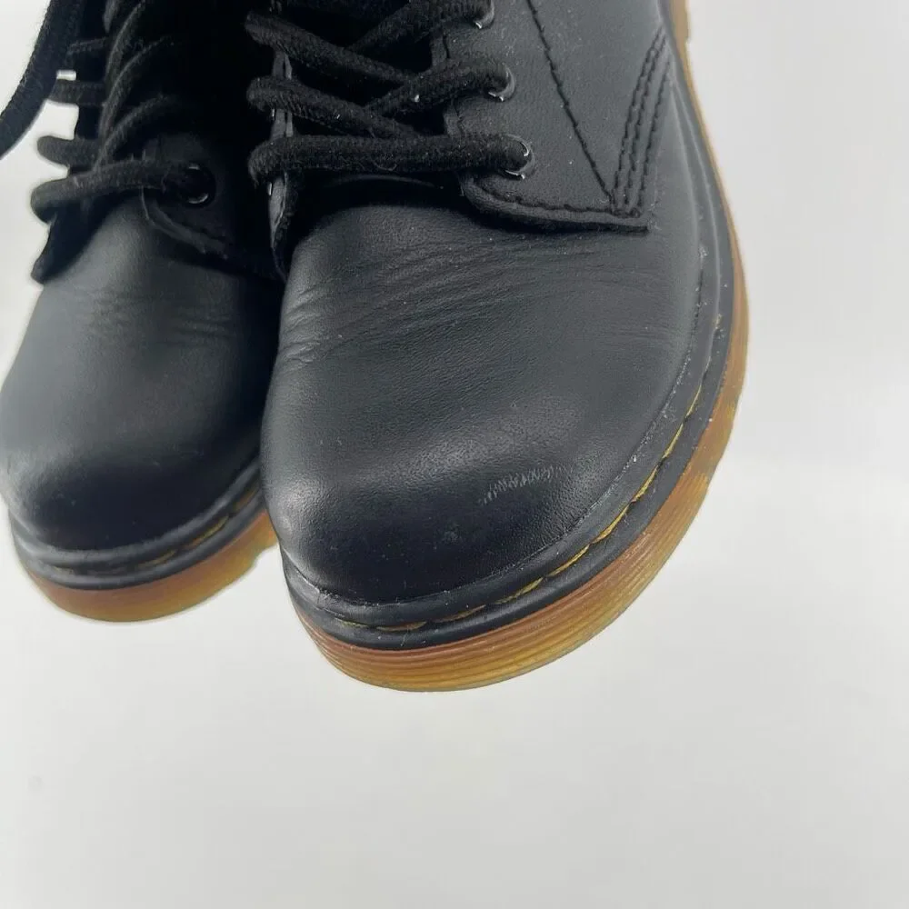 Dr. Martens Kids 1460 J Softy T Black Leather Combat Boots Size 11 AirWair